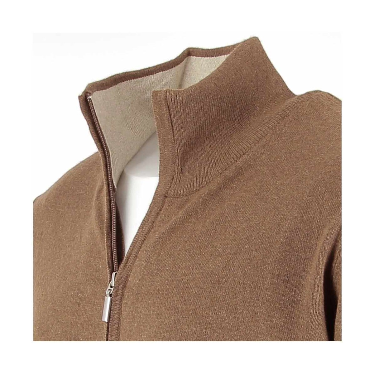 Gilet homme laine etCachemire marron - Matière noble 39.90€
