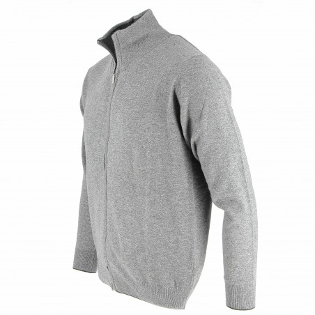 Gilet homme Cachemire et laine gris - Matière noble 39.90€