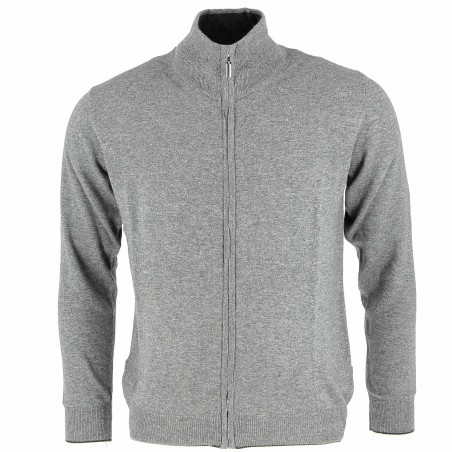 Gilet homme Cachemire et laine gris - Matière noble 39.90€