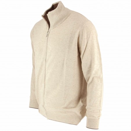 Gilet homme Cachemire, laine, soie -écru - Matière noble 39.90€