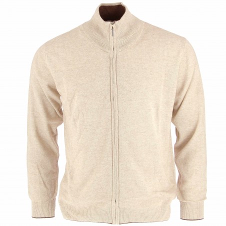 Gilet homme Cachemire, laine, soie -écru - Matière noble 39.90€