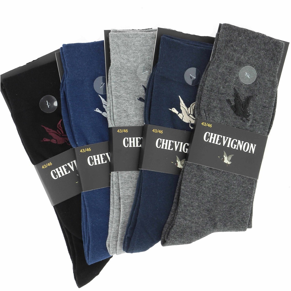 Chaussettes homme Chevignon 65% Coton - Matière noble 2.90€