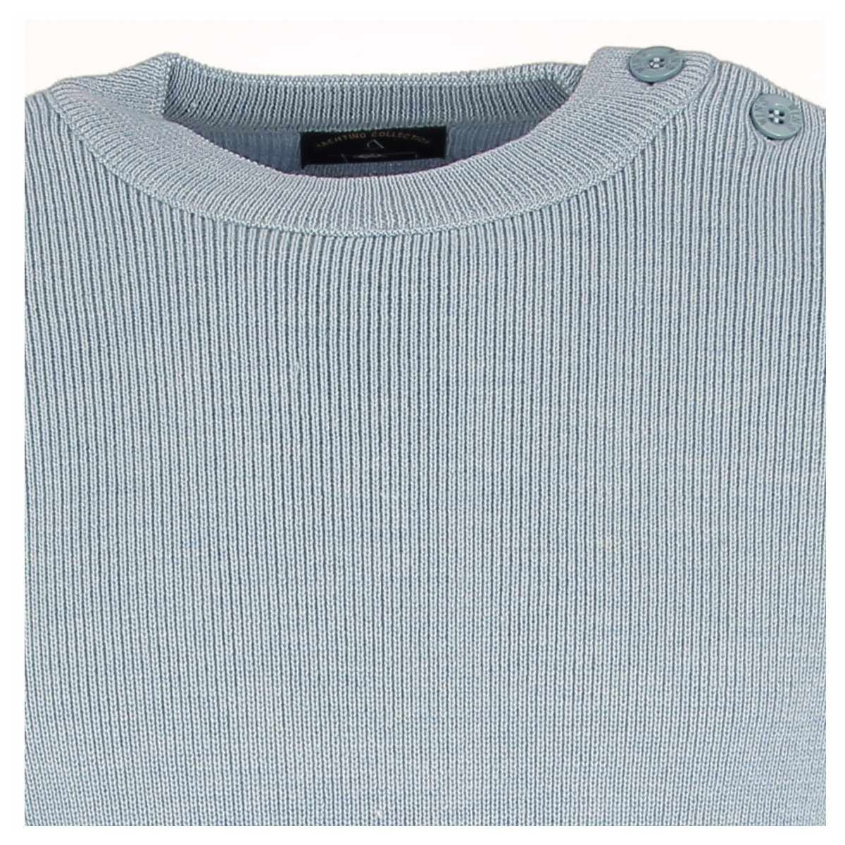 Pull marin homme Mérinos bleu - Matière noble 49.90€