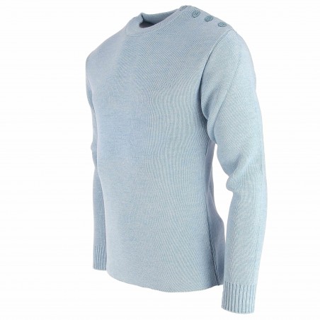 Pull marin homme Mérinos bleu - Matière noble 49.90€