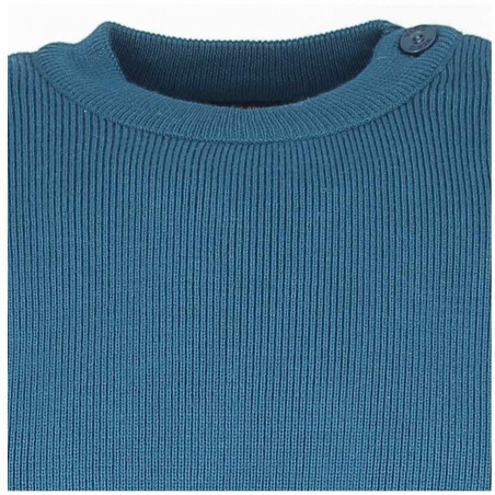 Pull marin homme Mérinos  bleu Paon - Matière noble 49.90€