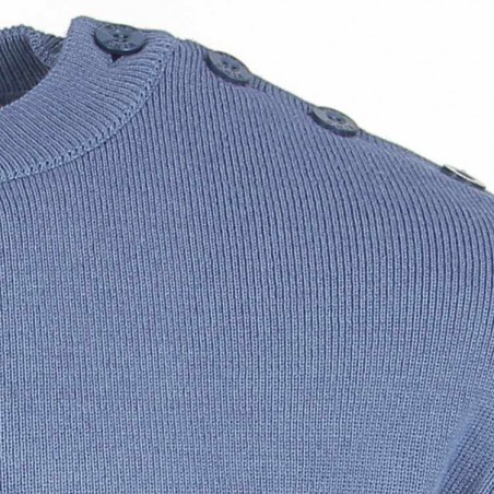 Pull marin homme Mérinos bleu lavande - Matière noble 49.90€