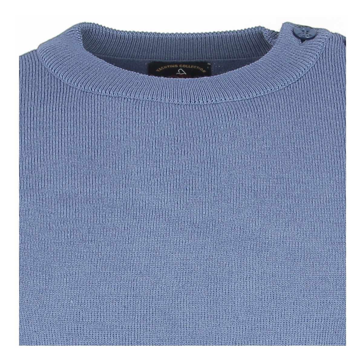 Pull marin homme Mérinos bleu lavande - Matière noble 49.90€