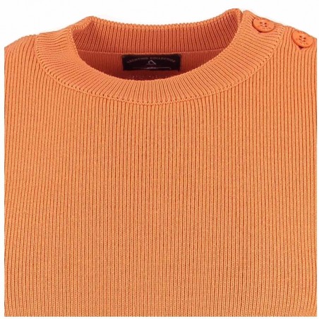 Pull marin Mérinos orange - Matière noble 49.90€