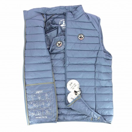 Doudoune homme sans manche JOTT TOM , coloris bleu  - Matière-noble  79.90€
