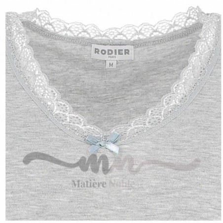 Tee-shirt chaud RODIER gris, livraison rapide, paiement Sécurisé 8,90€