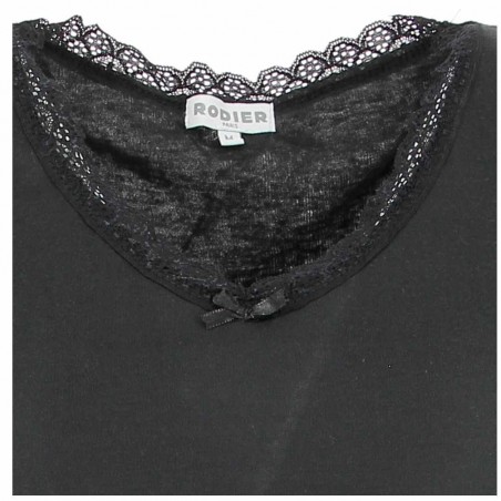 Tee-shirt chaud RODIER, noir, confort et chaleur - Matière-noble 8,90€