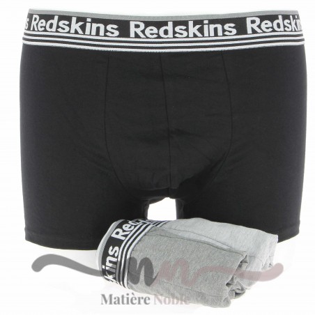 Boxers Redskins pack de 3 : noir, gris, anthracite -Matiere-noble 14.90€