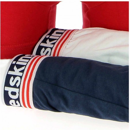 Boxers Redskins pack de 3 : marine, blanc, rouge -Matiere-noble 14.90€