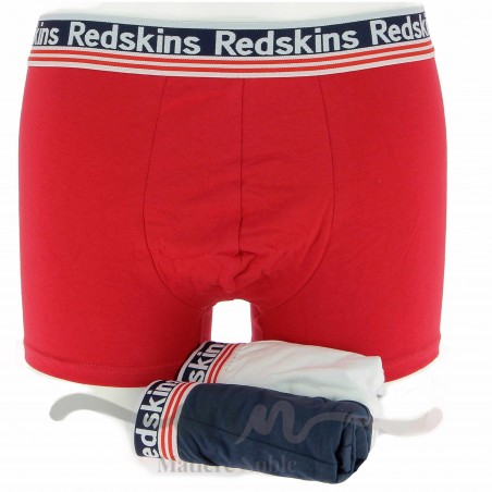 Boxers Redskins pack de 3 : marine, blanc, rouge -Matiere-noble 14.90€