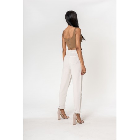 Pantalon ample crème Nina Carter - Matière noble 29,90€