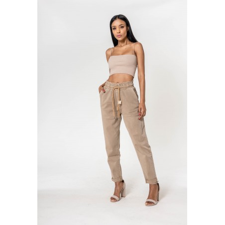 Pantalon ample beige Nina Carter - Matière noble 29,90€