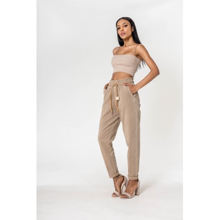 Pantalon ample beige Nina Carter - Matière noble 29,90€