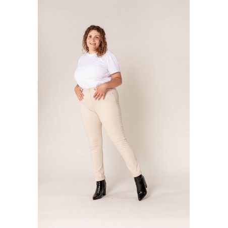 Pantalon stretch écru Nina Carter - Matière noble 29,90€