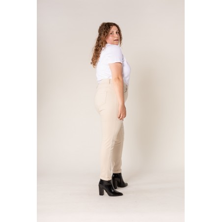 Pantalon stretch écru Nina Carter - Matière noble 29,90€