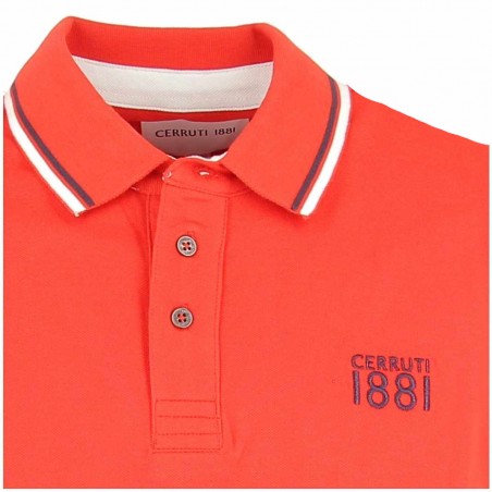 Polo homme CERRUTI 1881 rouge fantaisie - Matiere-noble 26,90€