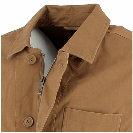 Veste toile homme DOCKERS, coloris beige - Matière noble 39.90€