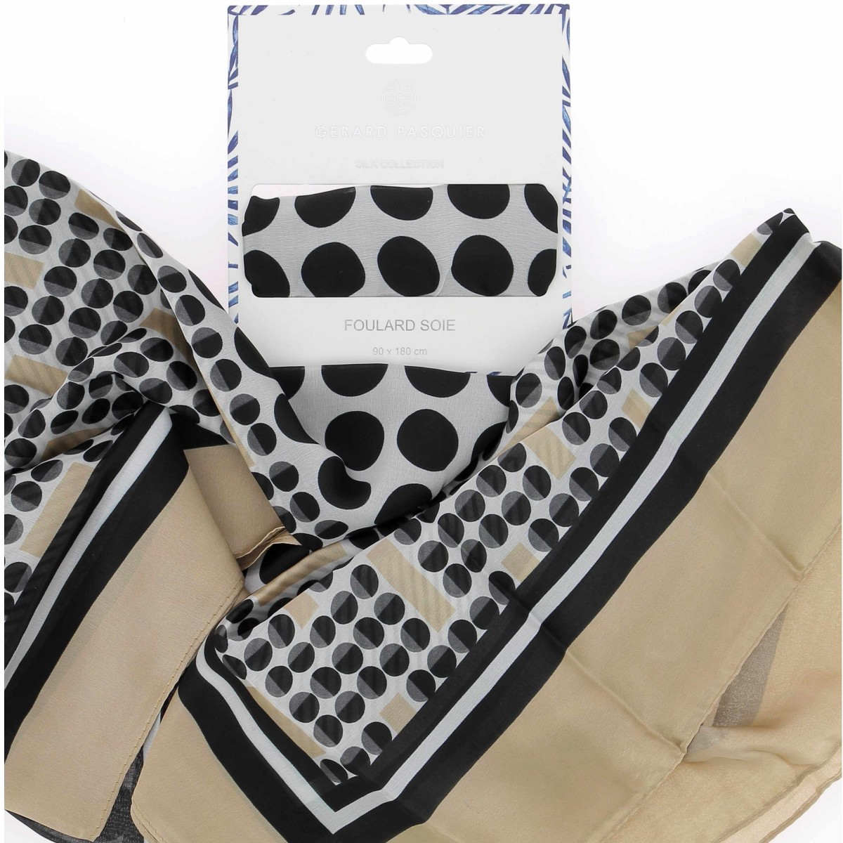 Foulard écharpe G.Pasquier, livraison rapide - Matière noble 12,90€