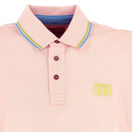 Polo homme CERRUTI 1881 rose pâle - Matiere-noble 26,90€