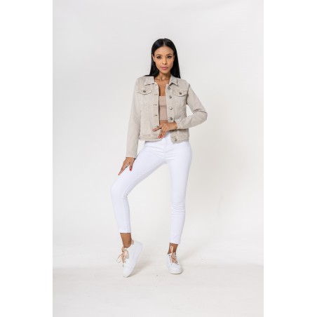 Veste cintrée courte beige Nina Carter - Matière noble 36,90 €