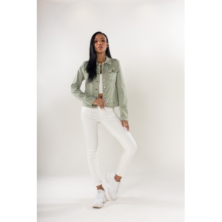 Veste cintrée courte vert sauge Nina Carter - Matière noble 36,90 €