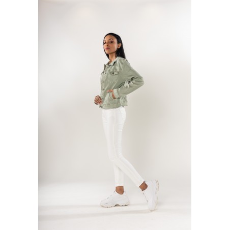 Veste cintrée courte vert sauge Nina Carter - Matière noble 36,90 €