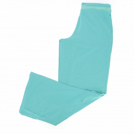 Pyjama femme ARTHUR vert, pantalon et caraco - Matière noble 39.90€