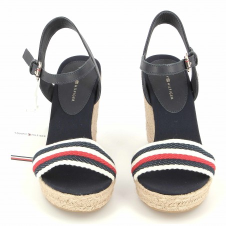 Sandales compensées TOMMY HILFIGER, coloris marine - Matière noble 64.90 €