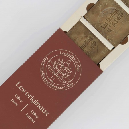 Coffret 4 Savons d'Alep, 100% huile d'olive - Matière noble 14.90€