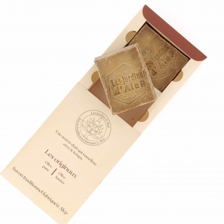 Coffret 2 Savons d'Alep, 84% huile d'olive 16% laurier - Matière noble 9.90€
