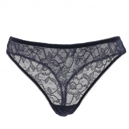 Tanga AUBADE dentelle marine pas cher - Matière-noble 13,90 €