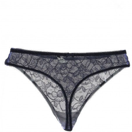 Tanga AUBADE dentelle marine pas cher - Matière-noble 13,90 €