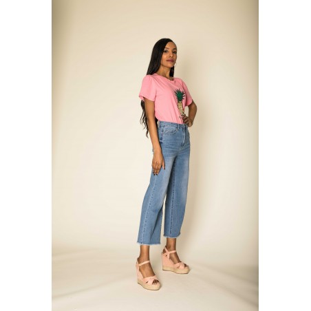 Jean CROPPED stretch femme Nina Carter - Matière noble 29,90€