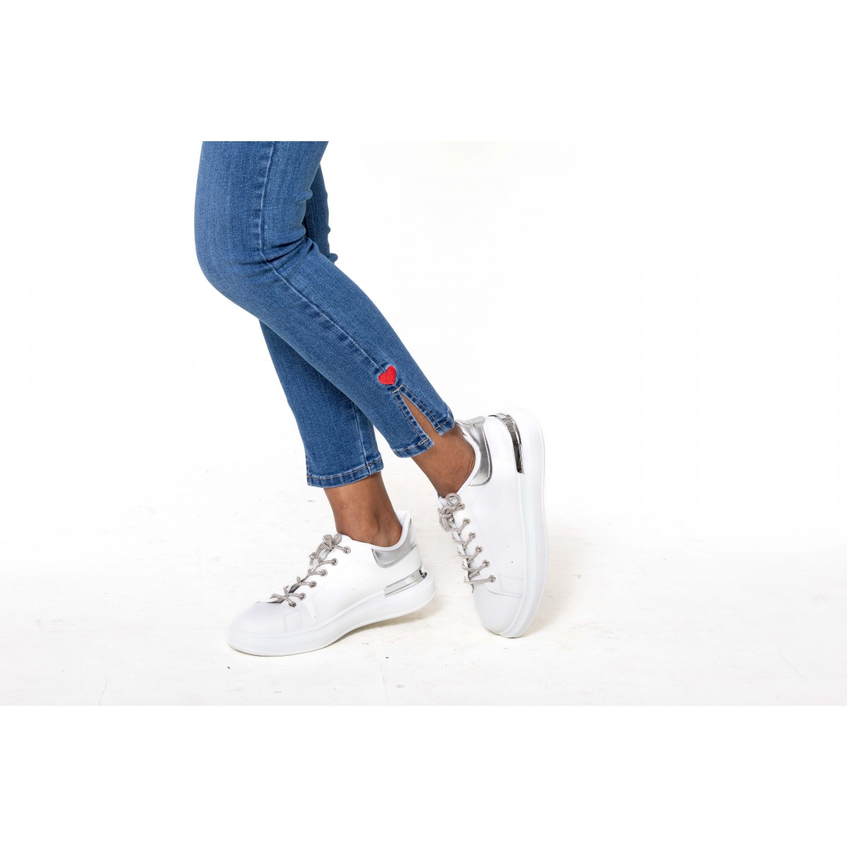 Jean cropped stretch Coeur 7/8 Nina Carter - Matière noble 29.90€