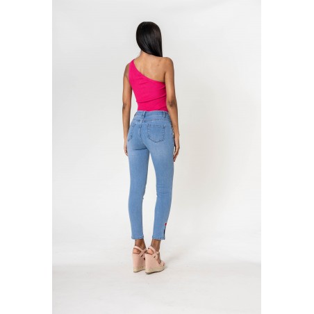 Jean cropped stretch Coeur 7/8 Nina Carter - Matière noble 29.90€