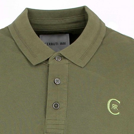 Polo homme CERRUTI 1881 kaki Nouvelle collection - Matiere-noble