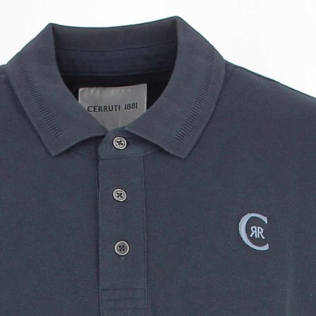 Polo homme CERRUTI 1881 marine Nouvelle collection - Matiere-noble