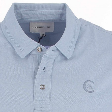 Polo homme CERRUTI 1881 bleu Nouvelle collection - Matiere-noble