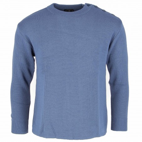 Pull marin homme Mérinos bleu lavande - Matière noble 49.90€