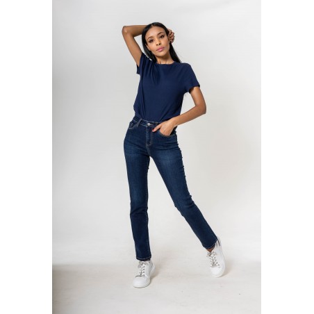 Jean droit brut stretch Nina Carter femme - Matière noble 29,90€