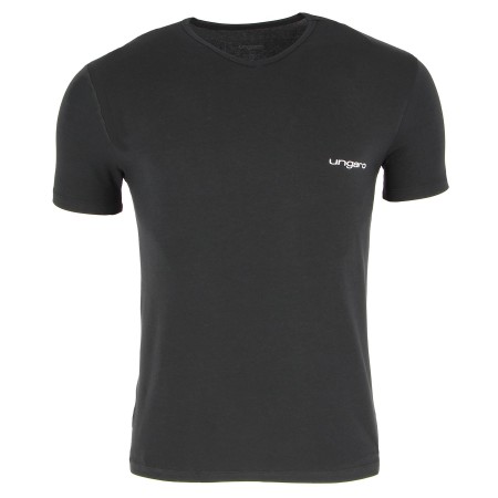 TEE SHIRT UNGARO COL ROND NOIR