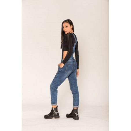 Salopette en jean femme Nina Carter, prix imbattable - Matière noble 39.90€