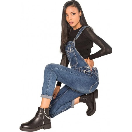 Salopette en jean femme Nina Carter, prix imbattable - Matière noble 39.90€