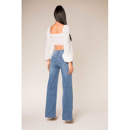 Jean Flare stretch Nina Carter femme - Matière noble 29,90€