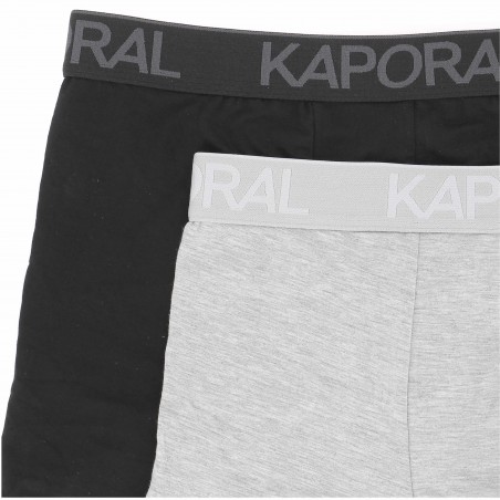 Pack de 2 boxers KAPORAL : gris / noir - Matiere-noble 12.90€