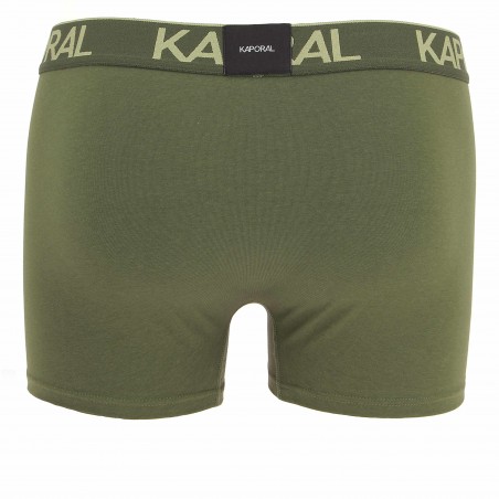 Pack de 2 boxers KAPORAL : gris foncé / kaki - Matiere-noble 12.90€